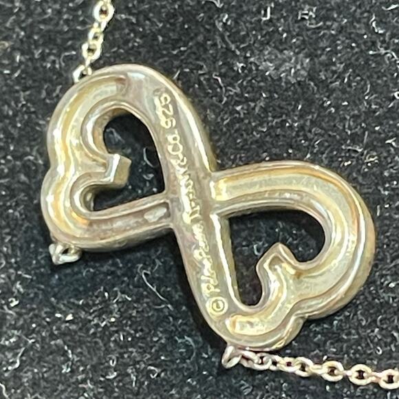 Tiffany and Co. Double Loving Hearts 925 Sterling silver Necklace - Picture 2 of 3